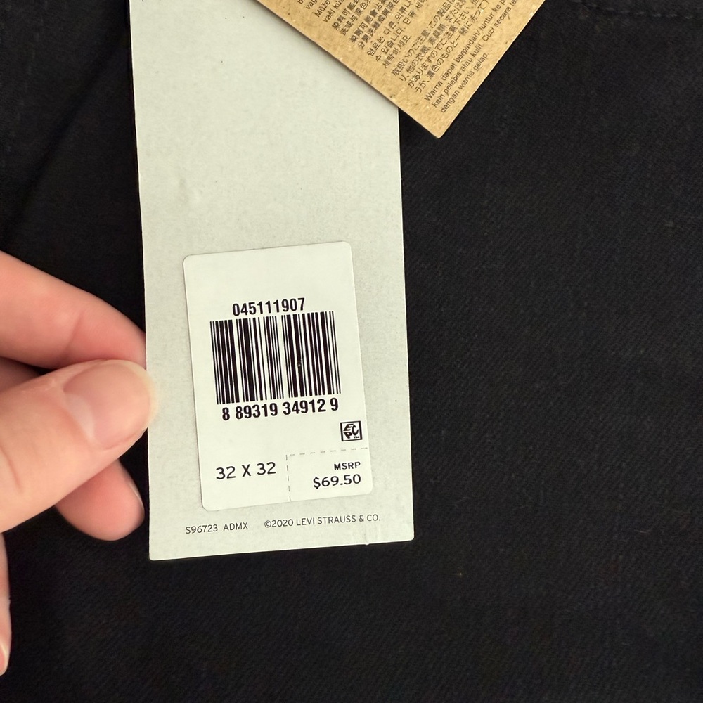 Levi's Black Jeans 32x32